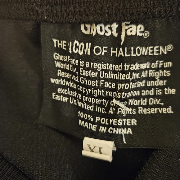 Scream Ghost Face '96 Slasher Knife Hockey Jersey Unisex Size XL - Picture 5 of 5